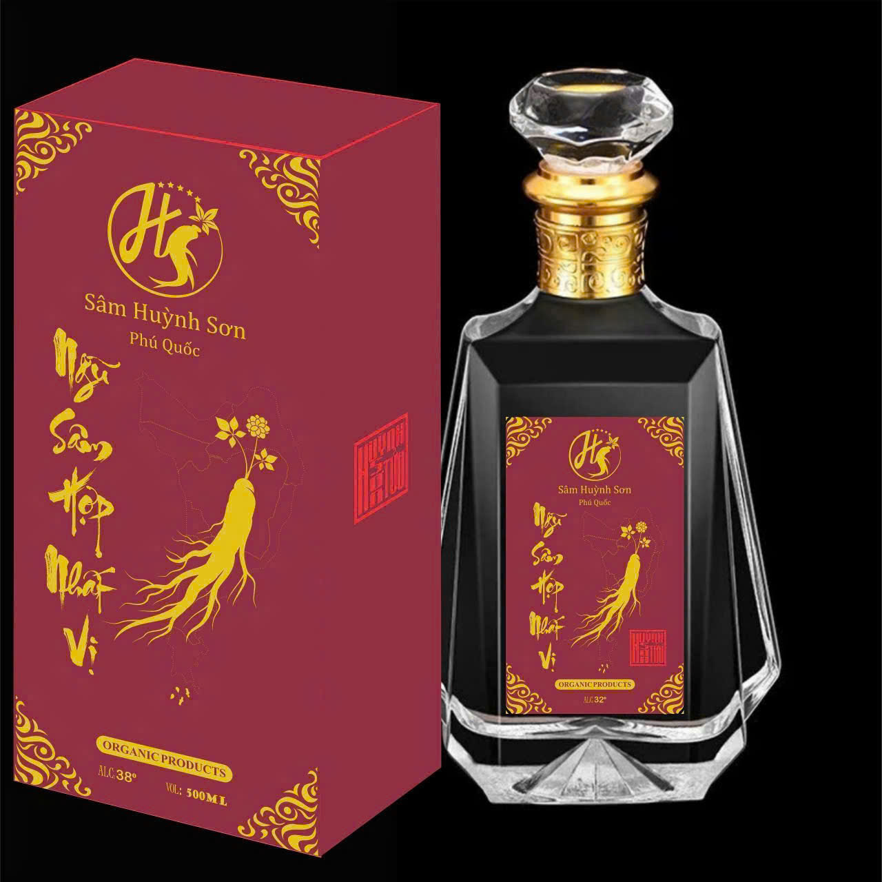 Rượu Ngũ Sâm Hợp Nhất Vị